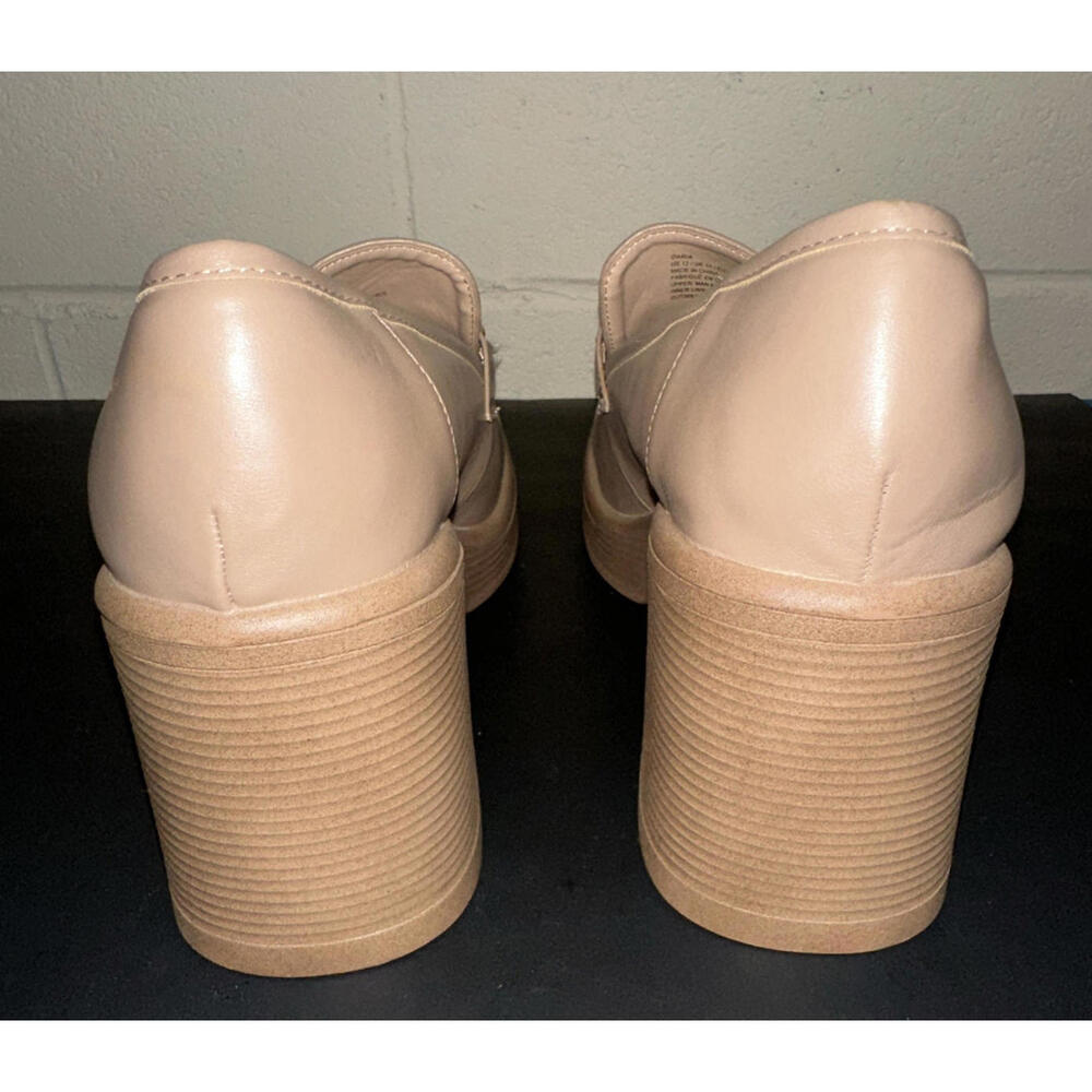 Justfab Daria Block Heeled Loafer Pump in Portabella, Size 12 NWoT - Picture 4 of 9